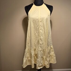 Rebecca Taylor Yellow Halter Midi Dress, Size 0